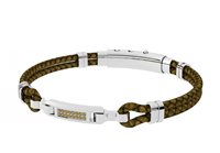 Bracelet Rosso Amante Man in Steel Spinello UBR672GR